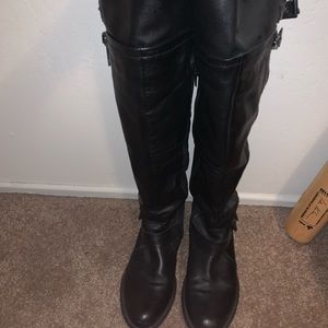 Black over the knee boots